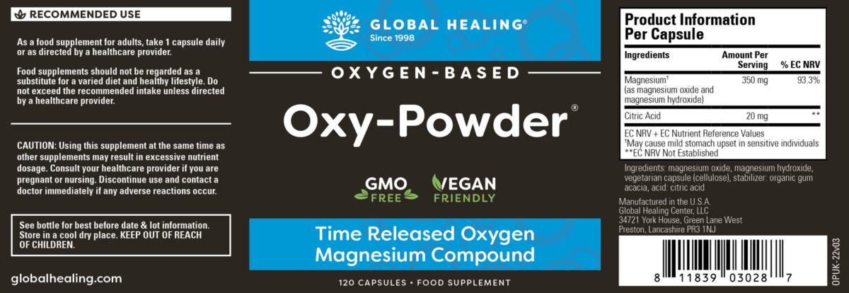 Oxy-Powder® soolepuhastuskompleks kõhukinnisuse vastu/silt